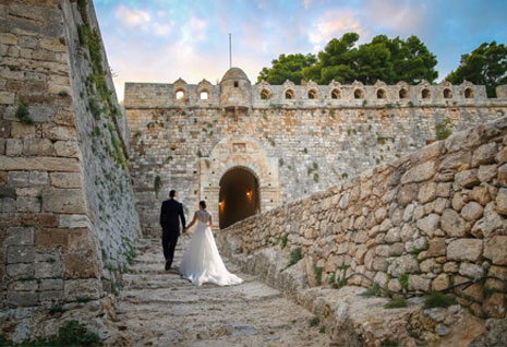 wedding in Greek castles